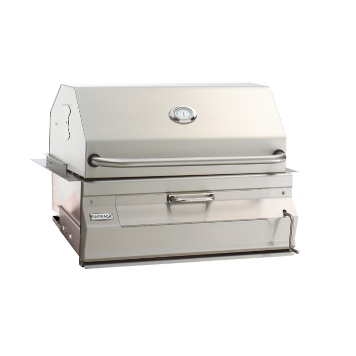 Fire Magic 24 SS Charcoal Grill w/ Smoker Hood 12-SC01C-A