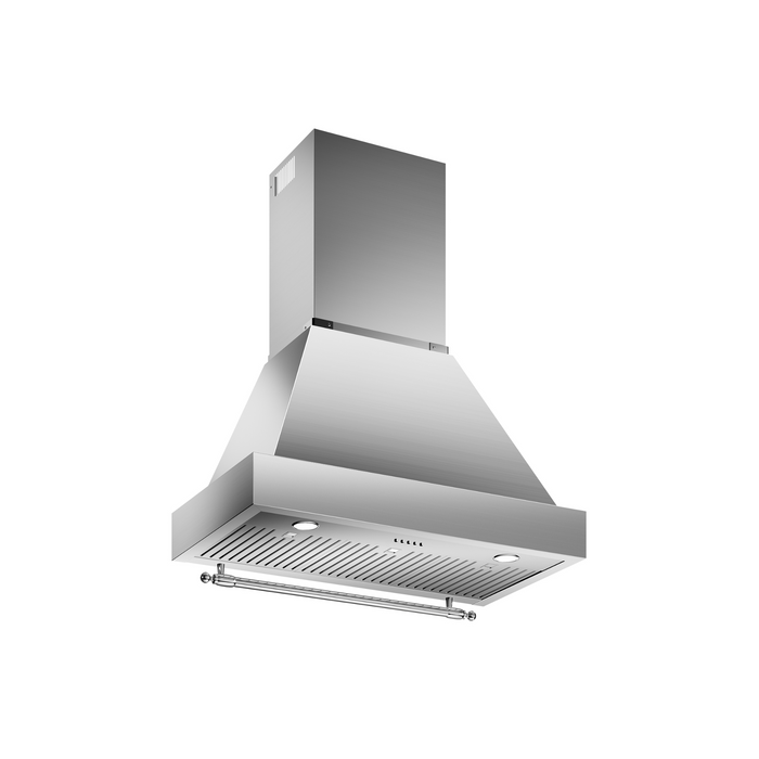 Bertazzoni Heritage Series 36 Wallmount Canopy and Base Hood, KC36HERTX