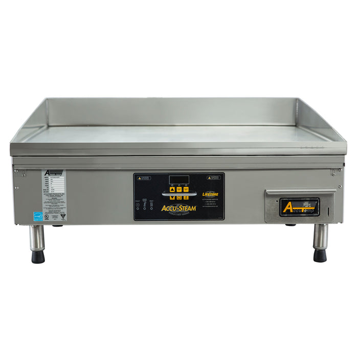 AccuTemp Accu-Steam™ 48" Gas/Propane Steam-Heated, Tabletop Griddle GGF1201B4850-T1