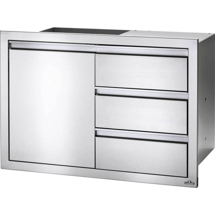 Napoleon BBQ 36” X 24” Door & Triple Drawer Combo BI-3624-1D3DR