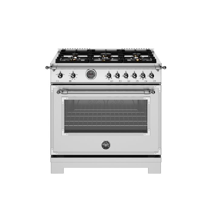 Bertazzoni 36" Heritage Series range - Gas Oven (HER366BCFGMXT)