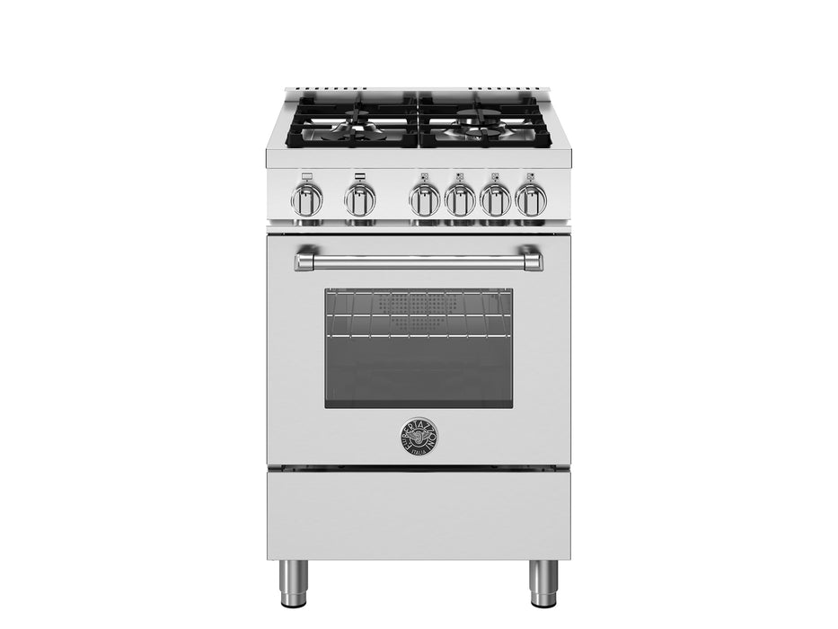 Bertazzoni 24" Master Series range - Gas oven - 4 aluminum burners (MAS244GASXV)