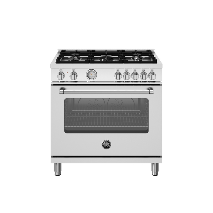 Bertazzoni 36" Master Series range - Electric oven - 5 aluminum burners (MAS365DFMXV)