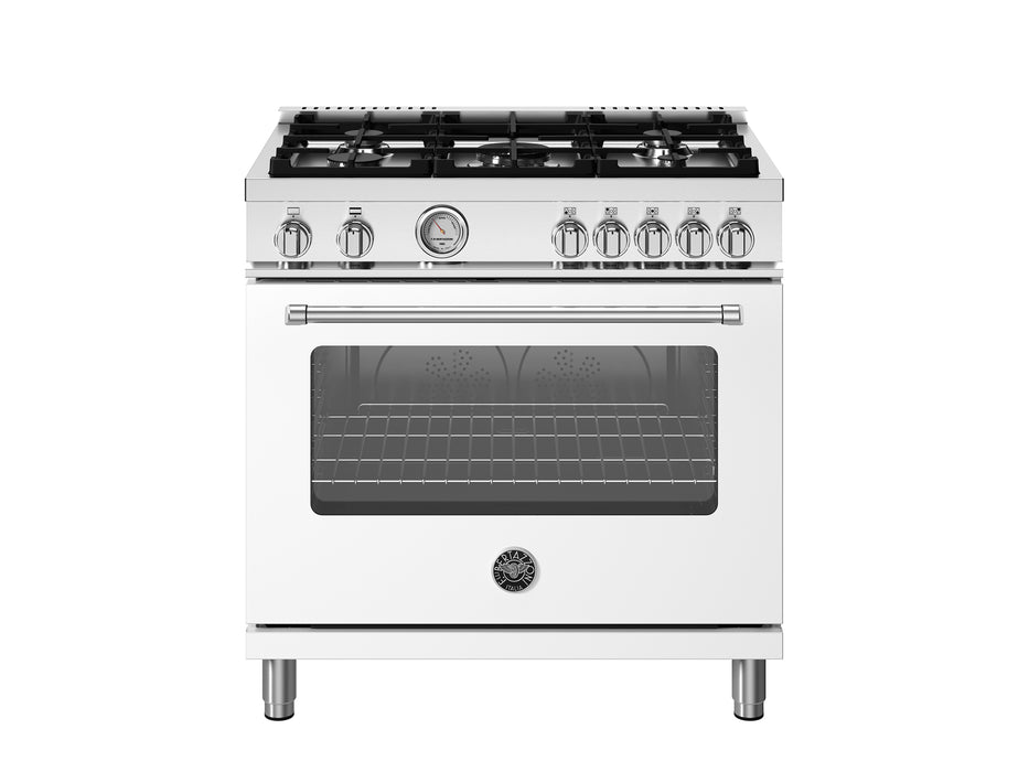 Bertazzoni 36" Master Series range - Gas oven - 5 aluminum burners