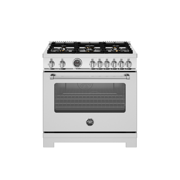 Bertazzoni 36" Master Series range - Electric self clean oven - MAS366BCFEPXT
