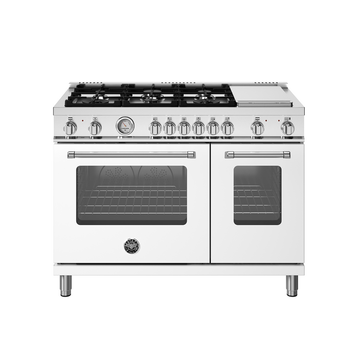 Bertazzoni 48" Master Series range - Electric oven - 6 aluminum burners MAS486GDFMXV