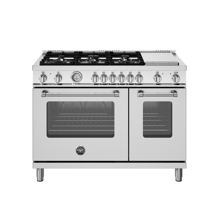 Bertazzoni 48" Master Series range - Electric oven - 6 aluminum burners MAS486GDFMXV