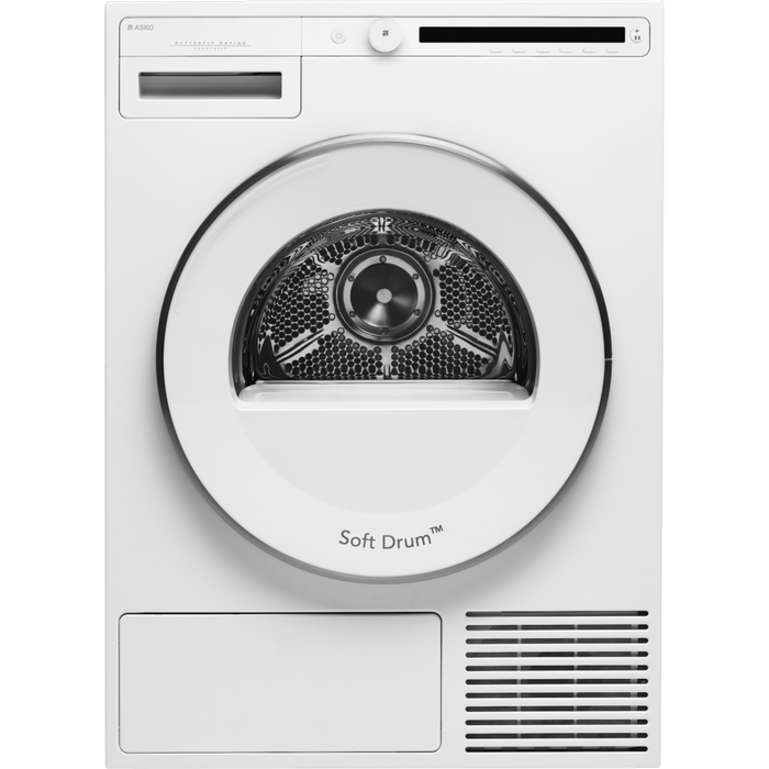 ASKO Dryers, Classic Condenser White, 65 dBA T208CW