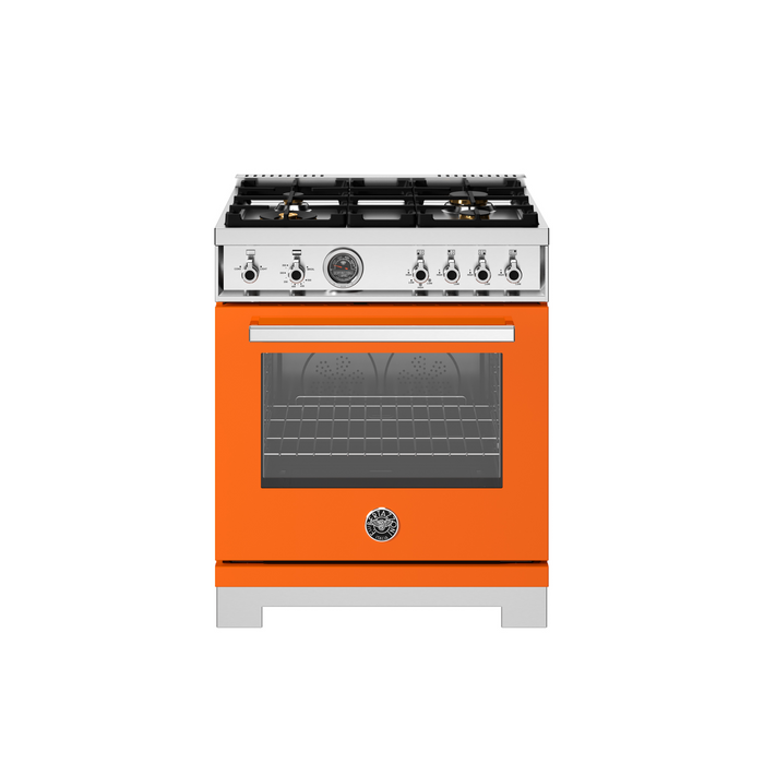 Bertazzoni 30" Professional Series range - Gas oven - 4 brass burners PRO304BFGMXT