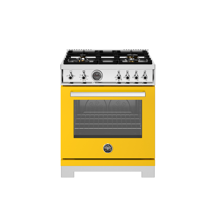 Bertazzoni 30" Professional Series range - Gas oven - 4 brass burners PRO304BFGMXT