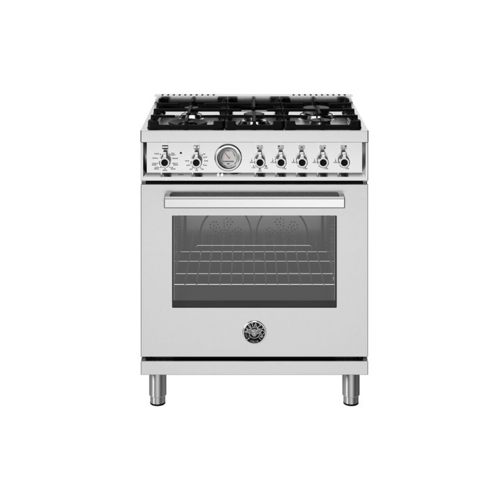 Bertazzoni 30" Professional Series range - Electric oven - 5 aluminum burners PRO305DFMXV