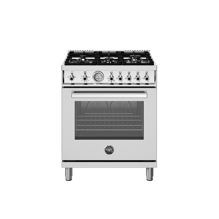 Bertazzoni 30" Professional Series range - Gas oven - 5 aluminum burners PRO305GASXV