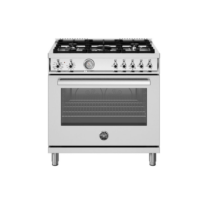 Bertazzoni 36" Professional Series range - Electric oven - 5 aluminum burners PRO365DFMXV