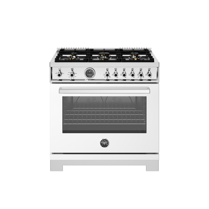 Bertazzoni 36" Professional Series range - Gas oven - 6 brass burners PRO366BCFGMXT