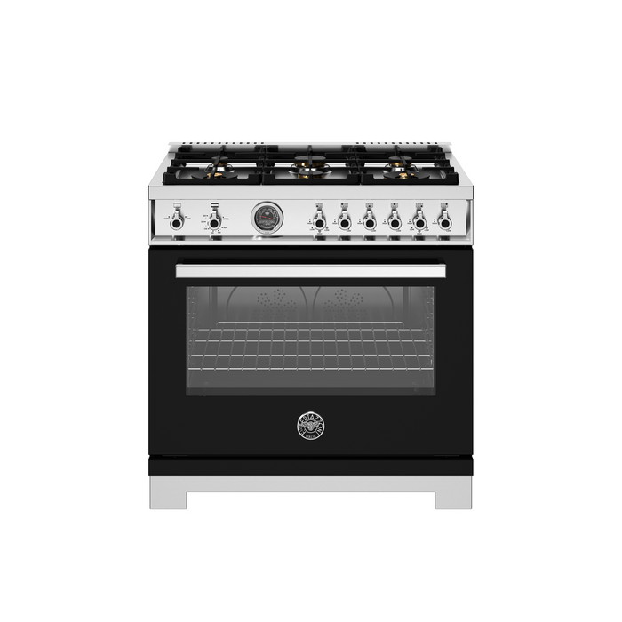 Bertazzoni 36" Professional Series range - Gas oven - 6 brass burners PRO366BCFGMXT