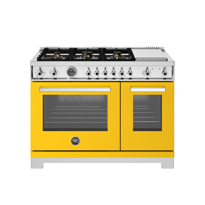 Bertazzoni 48" Professional Series range - Electric self clean oven PRO486BTFEPXT