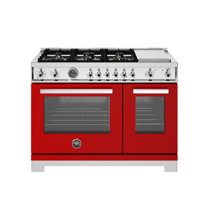 Bertazzoni 48" Professional Series range - Electric self clean oven PRO486BTFEPXT