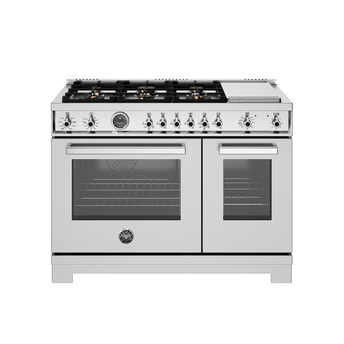 Bertazzoni 48" Professional Series range - Electric self clean oven PRO486BTFEPXT