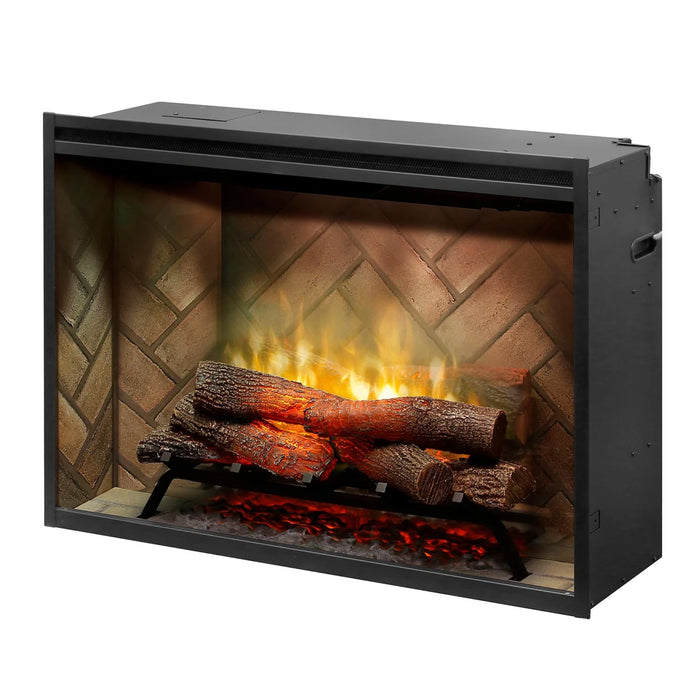 Dimplex Electric Fireplace REVILLUSION 36" HERRINGBONE W/GLASS 500002400