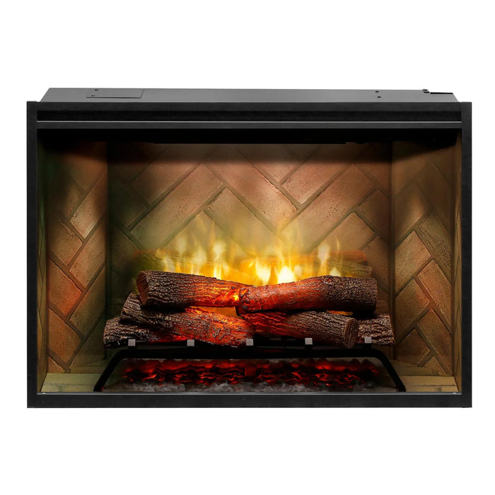 Dimplex Electric Fireplace REVILLUSION 36" HERRINGBONE W/GLASS 500002400