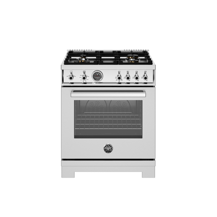 Bertazzoni 30" Professional Series range - Gas oven - 4 brass burners PRO304BFGMXT