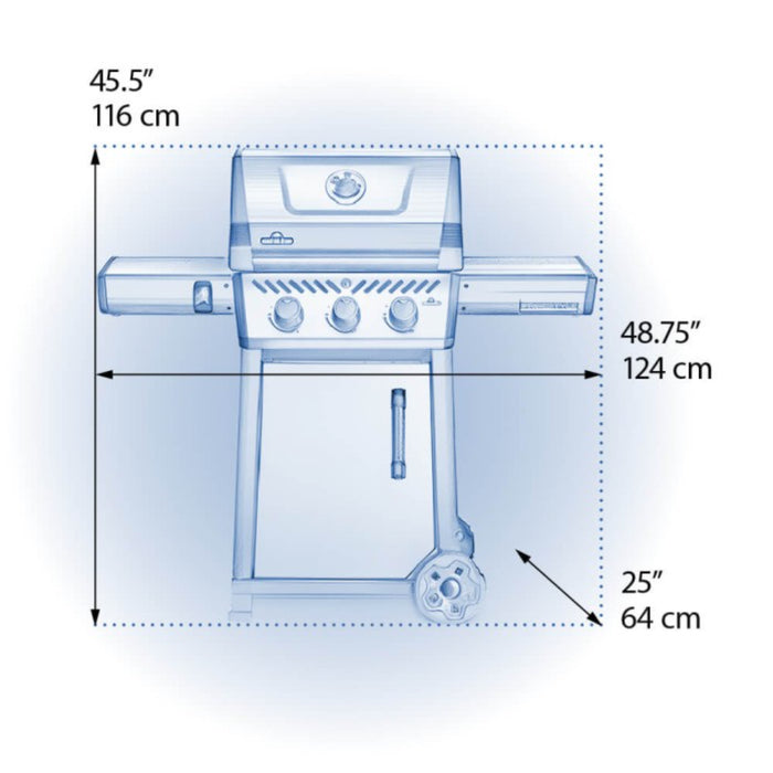 Napoleon BBQ FREESTYLE 365 - GRAPHITE GRAY - LP F365DPGT