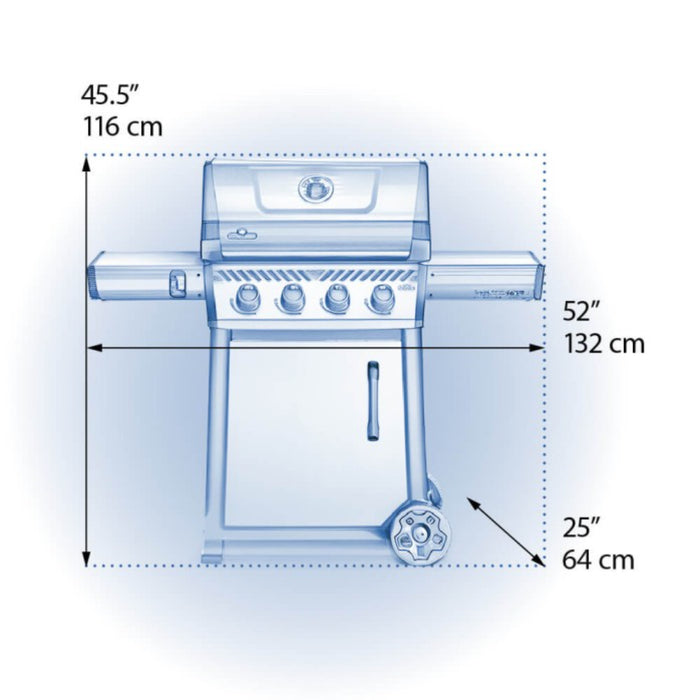 Napoleon BBQ FREESTYLE 425 - GRAPHITE GRAY - LP F425DPGT