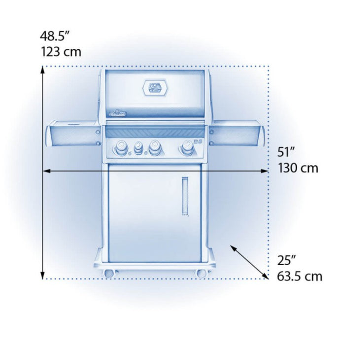 Napoleon Bbq Rogue Xt 425 Sib Black Ng RXT425SIBNK-1