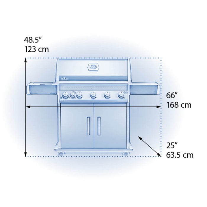 Napoleon Bbq Rogue Xt 625 Propane Gas Grill RXT625SIBPK-1