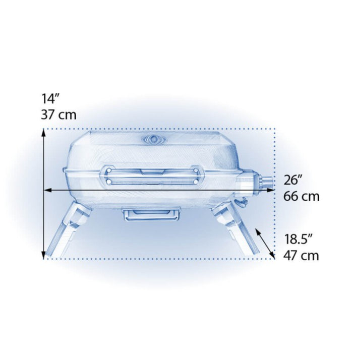 Napoleon BBQ TravelQ™ 240 Portable Propane Gas Grill, Blue TQ240-BL