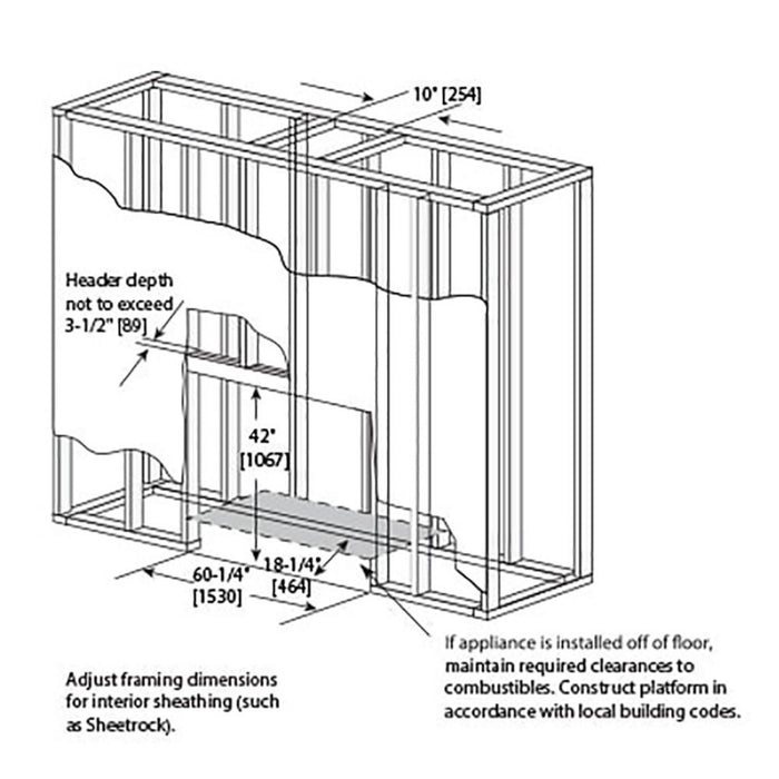 Majestic Echelon II 48 see-through top direct vent fireplace (NG) ECHEL48STIN-C