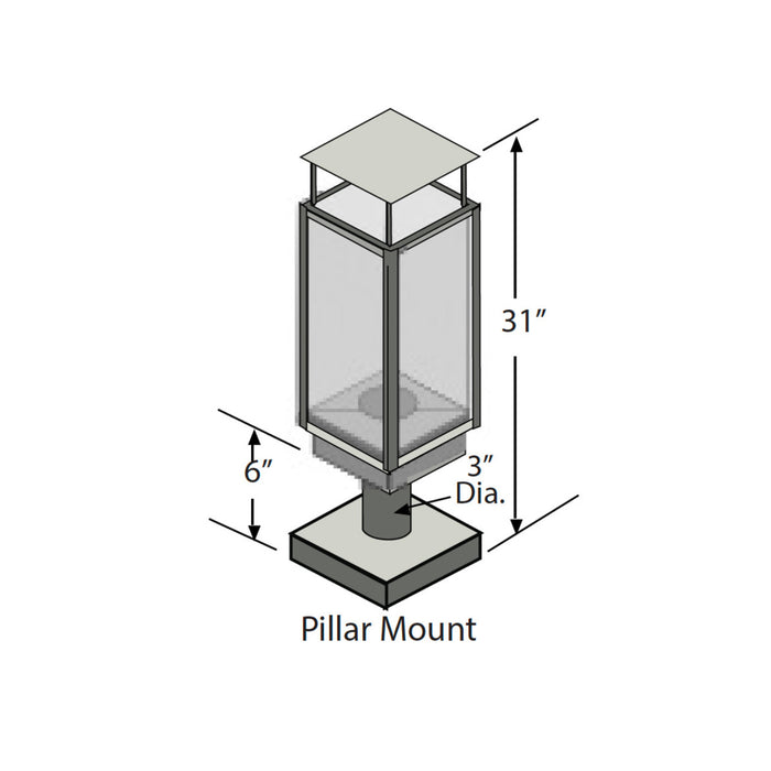 Fire Garden PILLAR MOUNT & POST COVER